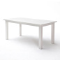 Preview: Tisch 180 cm Mahagoni weiss Preview: Tisch 180 cm Mahagoni weiss