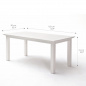 Preview: Landhaus Tisch HALIFAX von Novasolo 200x100 cm