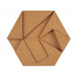 Mobile Preview: 5er Moos-, Kork- & Pflanzen-Hexagon Set