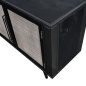 Preview: TV-Lowboard im Industrial Stil mit Rattan-Gitter Preview: TV-Lowboard im Industrial Stil mit Rattan-Gitter