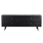 Preview: TV-Lowboard im Industrial Stil mit Rattan-Gitter Preview: TV-Lowboard im Industrial Stil mit Rattan-Gitter