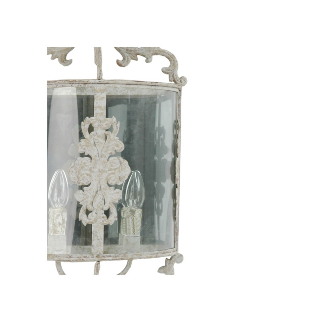 Imposante Wandlampe Shabby Chic White Antique