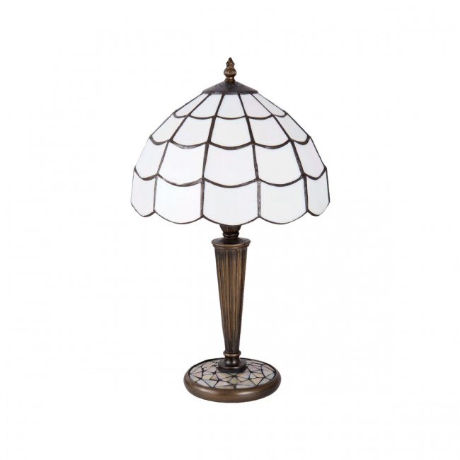 Weisse Tischlampe Tiffany