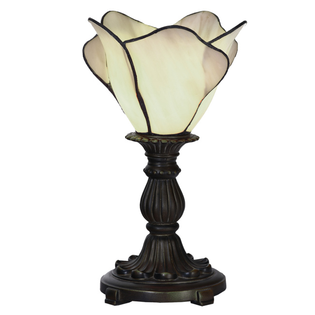 Tiffany Tischleuchte Blume Creme (B-Ware)