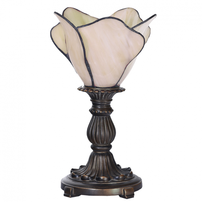 Tiffany Tischleuchte Blume Creme (B-Ware)