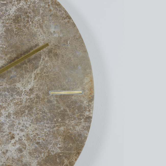 Wanduhr MORENO goldene Zeiger