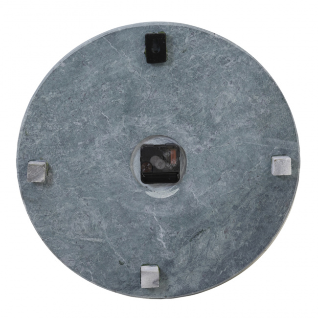 Wanduhr aus grünem Stein