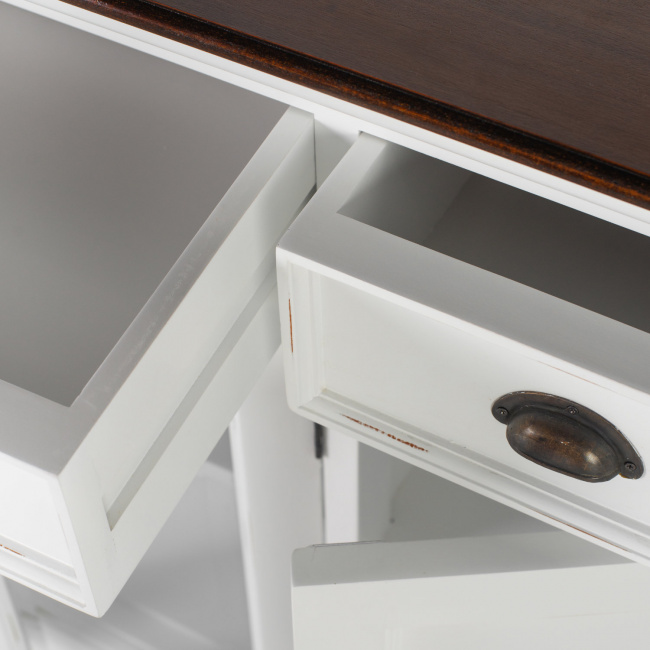 Halifax Accent Kommode mit 3 Schubladen mit Messing-Griffen