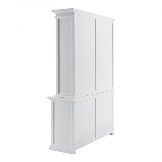 Weißer großer Esszimmerschrank aus Mahagoni