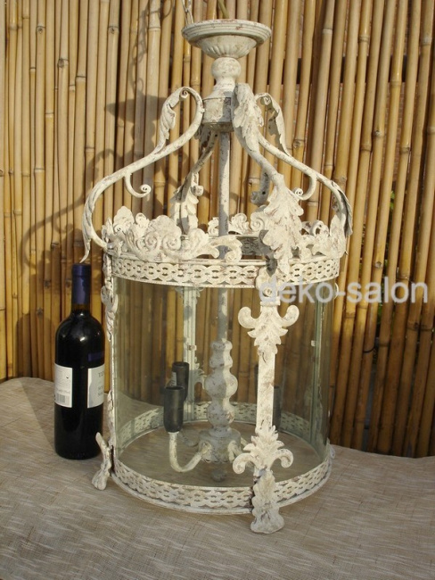 Imposanter Kronleuchter Shabby Grey, Ø32*32cm (40538Z) (B-Ware)