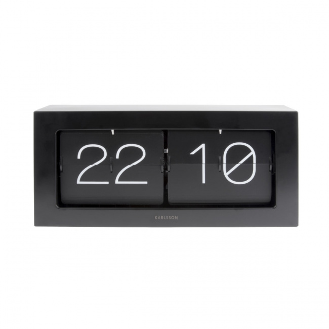 Flip Uhr schwarz