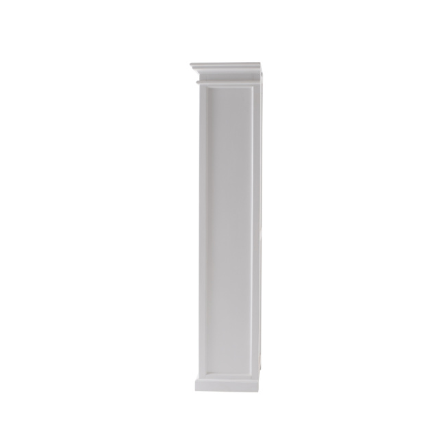 HALIFAX Massivholz Vitrine mit Glastür weiss