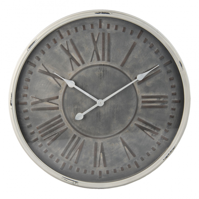 Wanduhr Wohnzimmer Grau