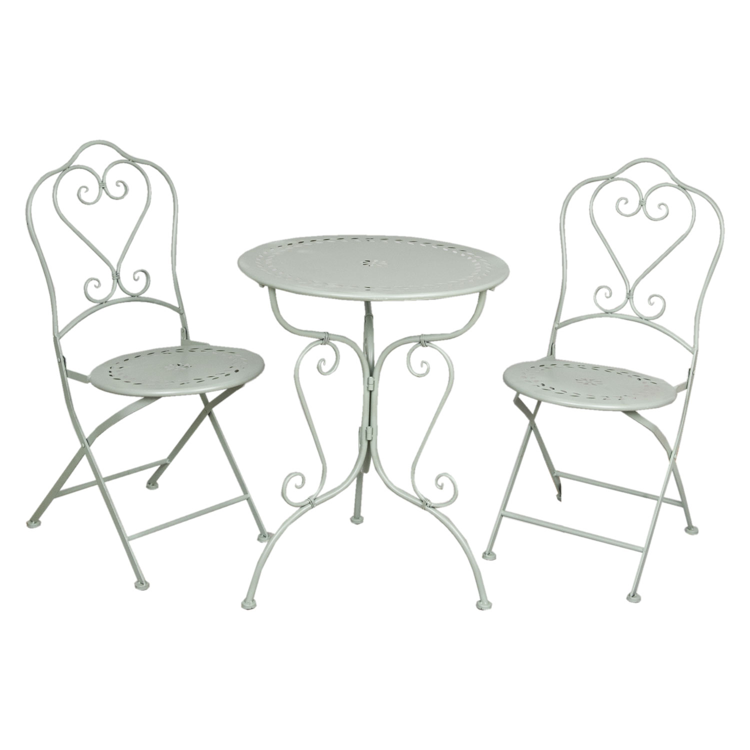 Exklusive Gartenmobel Stuttgart : Gartenmöbel SET im Landhausstil Tisch + 2 Stühle grün 5Y0129 Deko Exklusive Gartenmobel Stuttgart : Gartenmöbel SET im Landhausstil Tisch + 2 Stühle grün 5Y0129 Deko