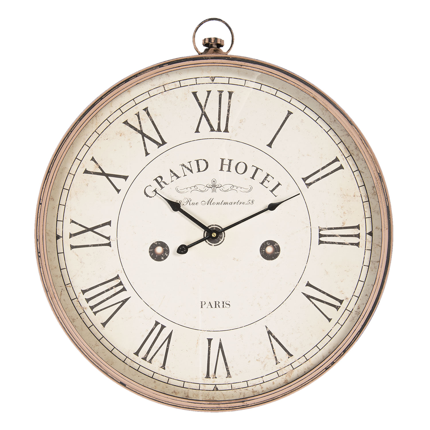 Shabby Chic Wanduhr im Taschenuhr-Look, 5KL0105 | dekosalon