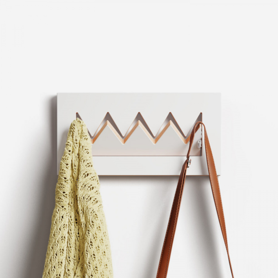 Weiße Garderobe Fläpps by Ambivalenz Crownhäng Weiße Garderobe Fläpps by Ambivalenz Crownhäng