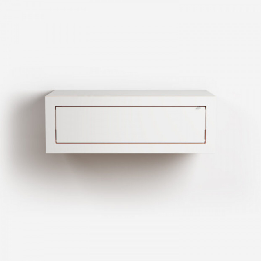 Minimalistische und platzsparende Wandkonsole von Fläpps Ambivalenz Minimalistische und platzsparende Wandkonsole von Fläpps Ambivalenz