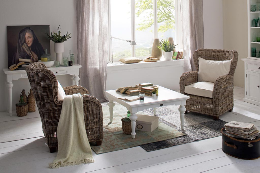Wickerworks Queen Chair mit Sitz- und Rückenkissen Wickerworks Queen Chair mit Sitz- und Rückenkissen