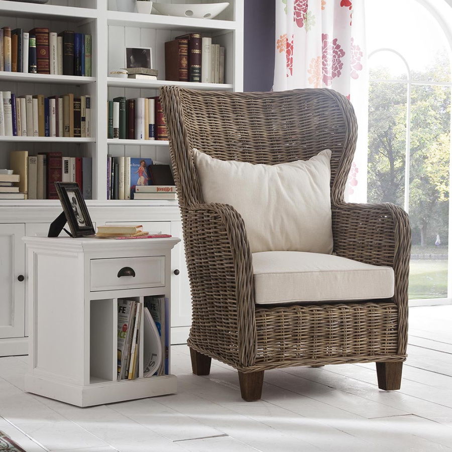 Rattan Sessel mit Kissen Rattan Sessel mit Kissen