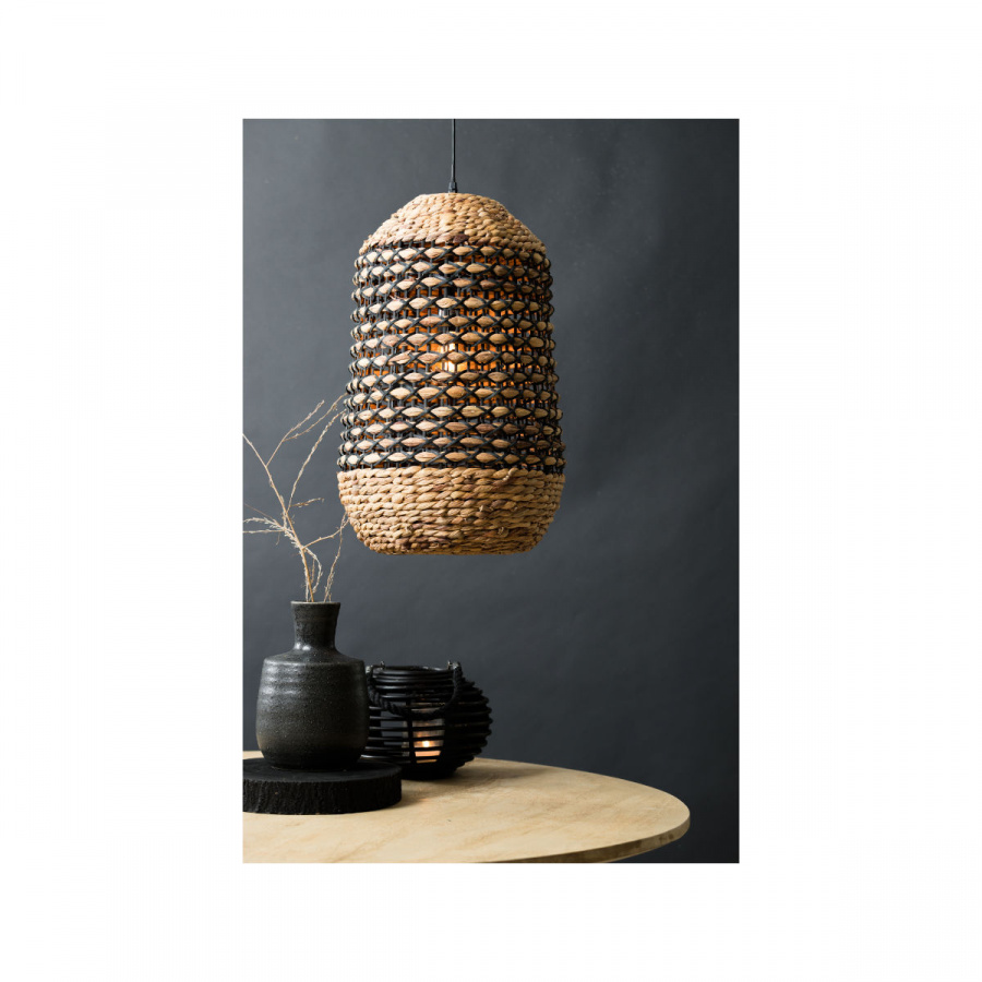 Rattan Boho Lampe