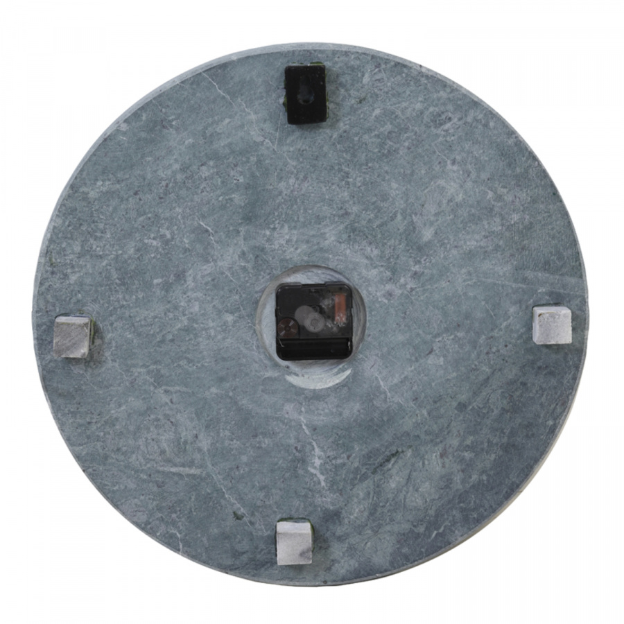 Wanduhr aus grünem Stein