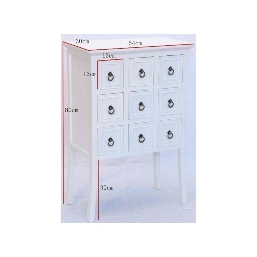 Apotheker Kommode MADLYN mit 9 Schubladen Apotheker Kommode MADLYN mit 9 Schubladen