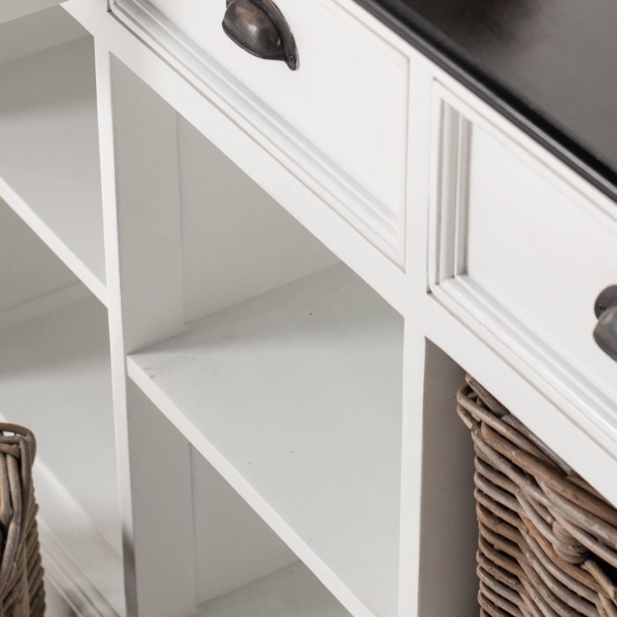 Hochwertiges weißes Sideboard Details Hochwertiges weißes Sideboard Details