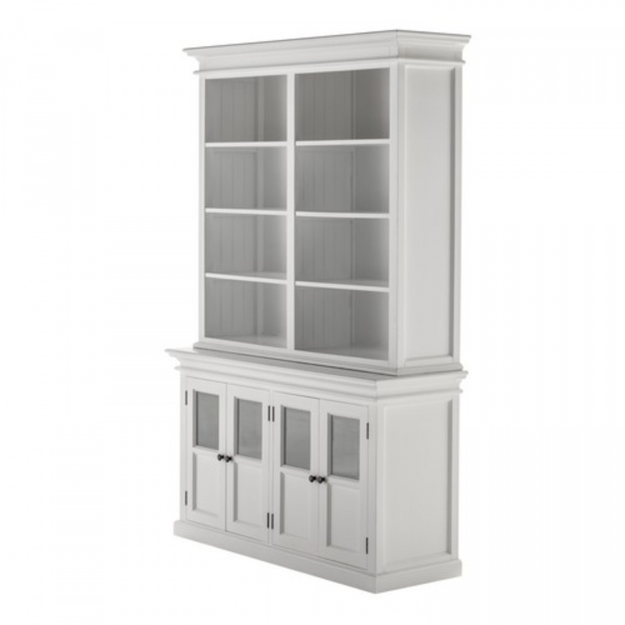 Weißer Landhausmöbel-Schrank Weißer Landhausmöbel-Schrank