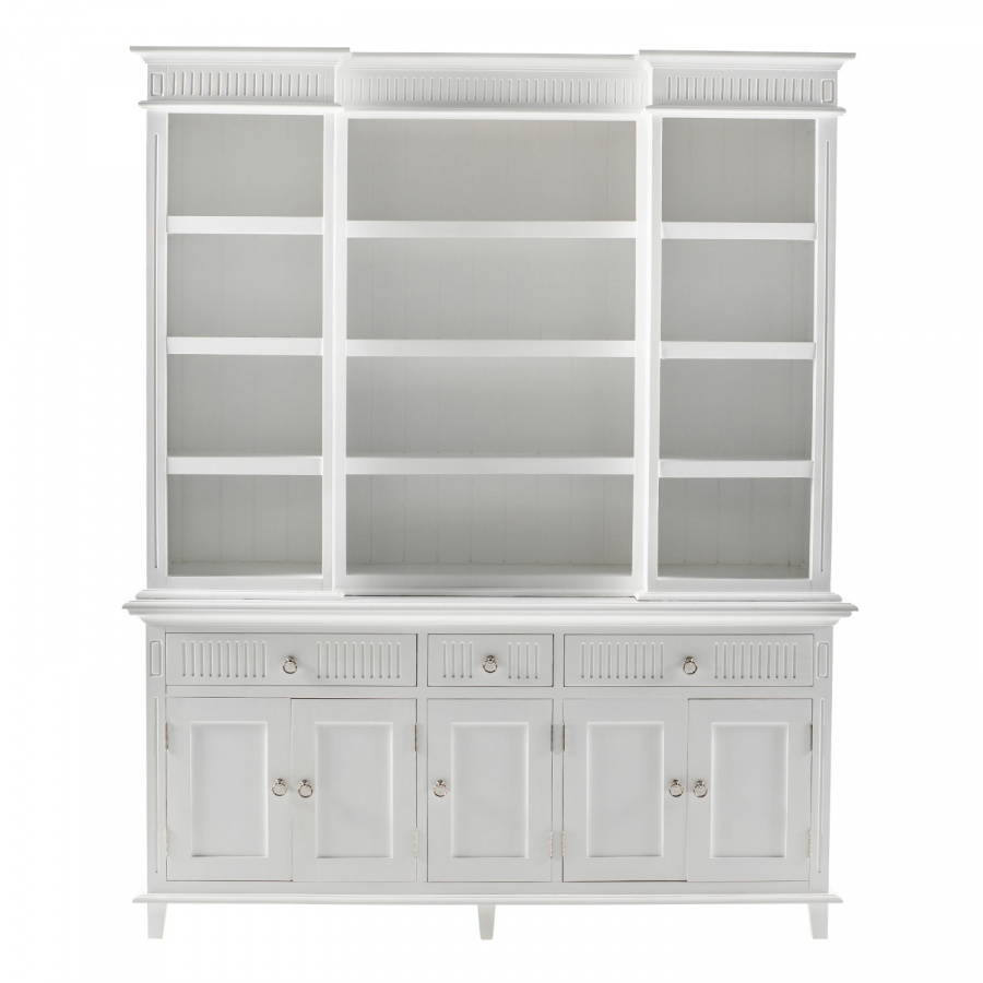 Massiver Bücherschrank mit ländlichem Charme Massiver Bücherschrank mit ländlichem Charme