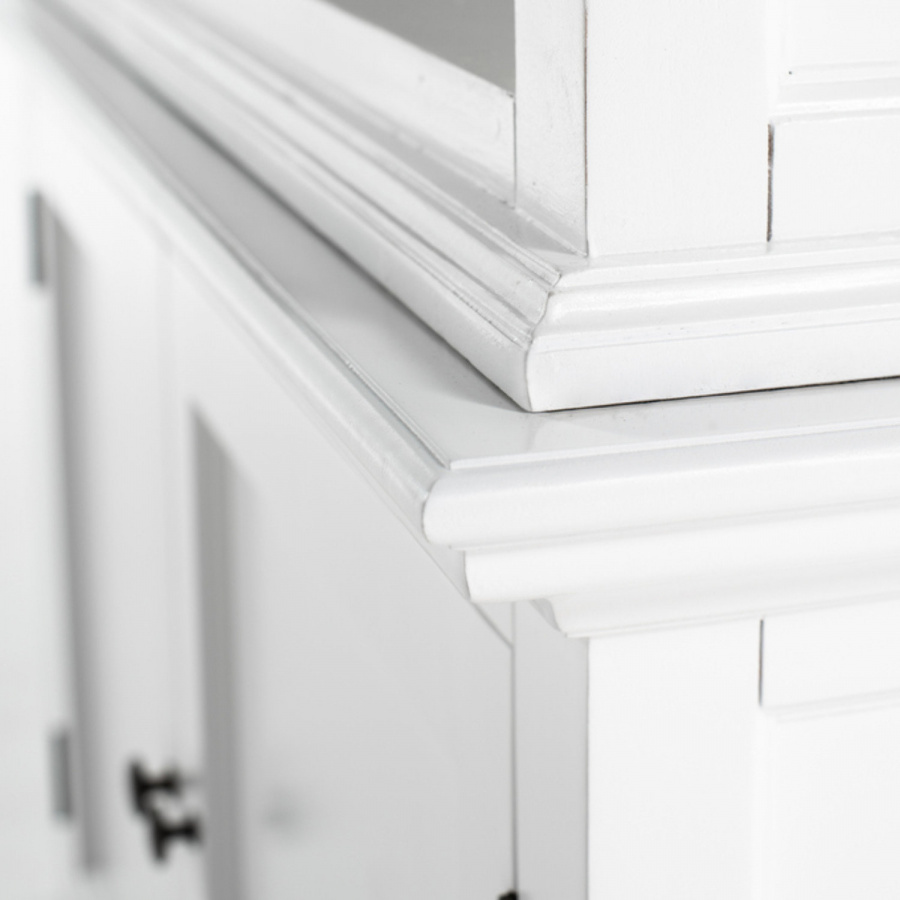 Weißer NovaSolo Schrank hochwertige Details Weißer NovaSolo Schrank hochwertige Details