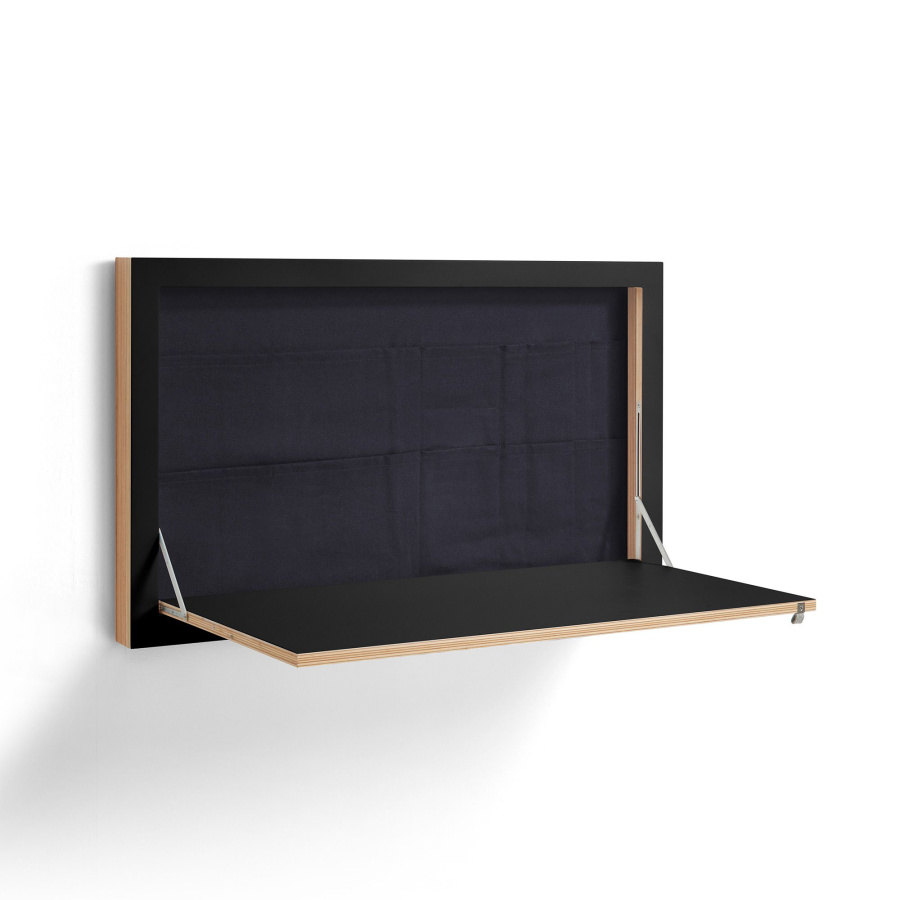 Klapptschreibtisch schwarz 100 x 60cm