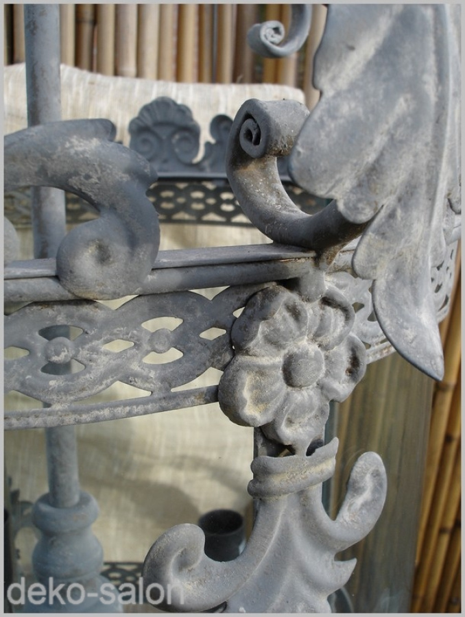 Imposanter Kronleuchter Shabby Grey, Ø32*32cm (40538Z) (B-Ware)
