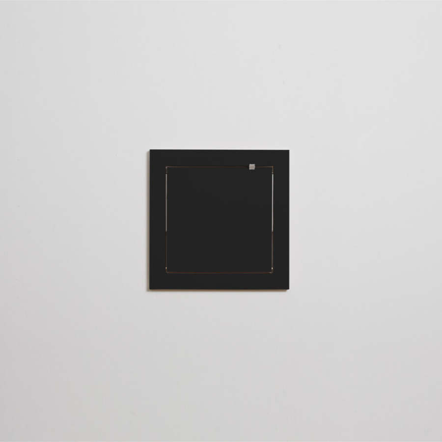 Fläpps Schminkspiegel 40x40cm by Ambivalenz - Schwarz