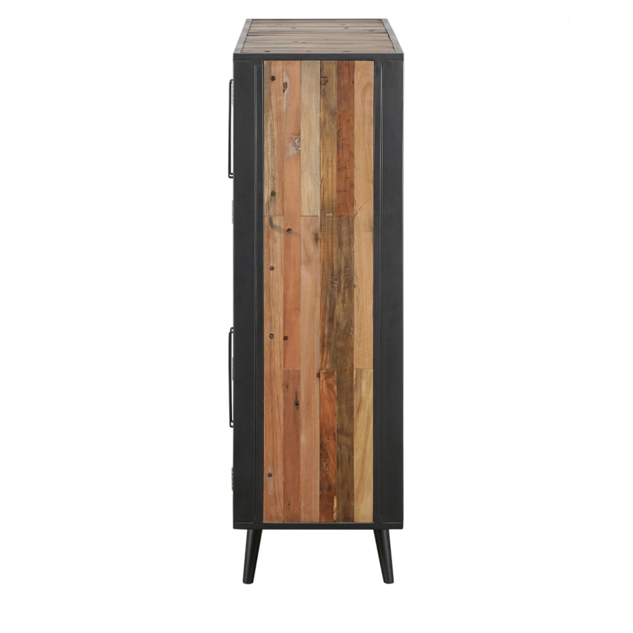 Industrial Buffet / Anrichte mit Rattan schwarz Industrial Buffet / Anrichte mit Rattan schwarz