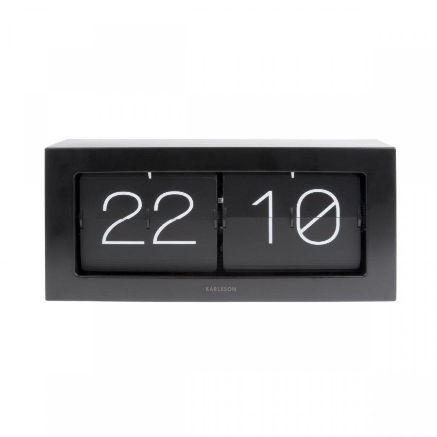 Flip Uhr schwarz