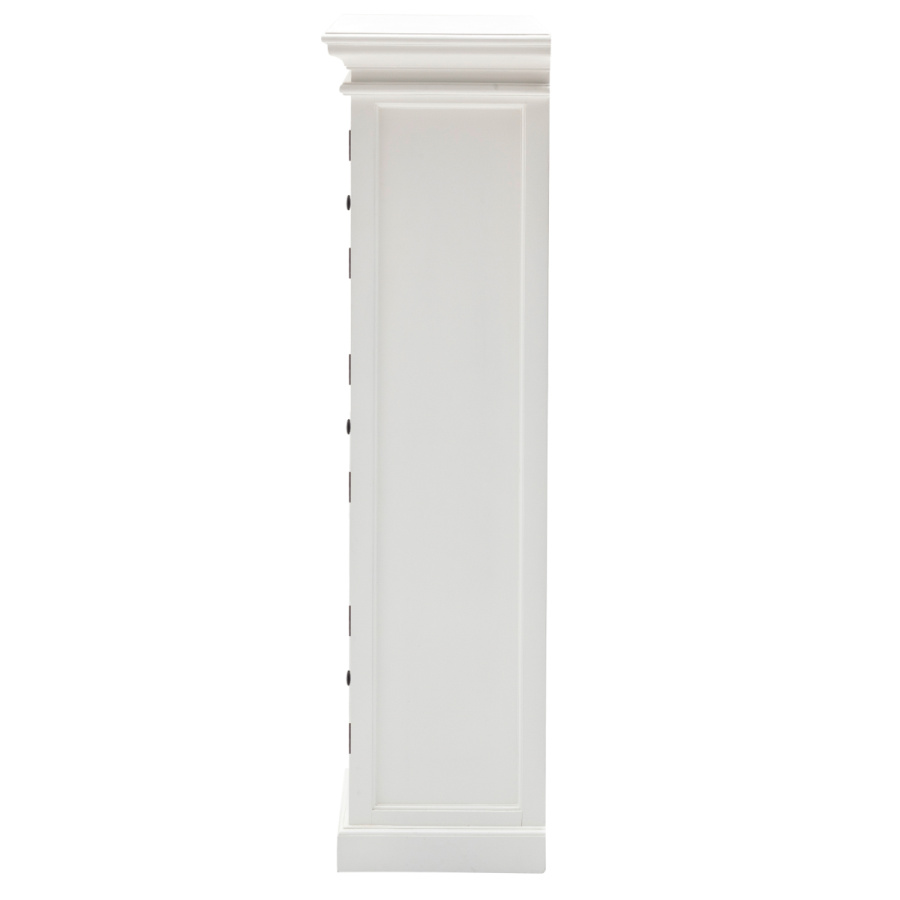 Schmaler Landhaus Vitrinenschrank HALIFAX von Novasolo 3 Ebenen Schmaler Landhaus Vitrinenschrank HALIFAX von Novasolo 3 Ebenen