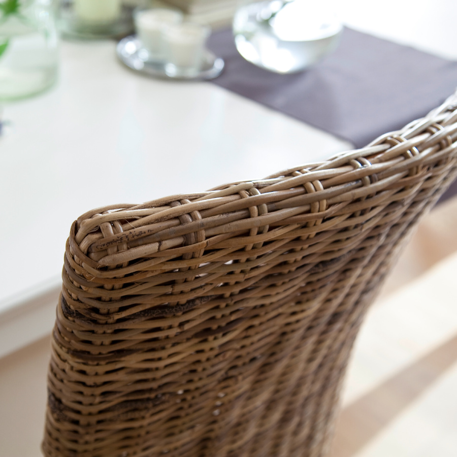 Stuhl Rattan und Mahagoni Stuhl Rattan und Mahagoni