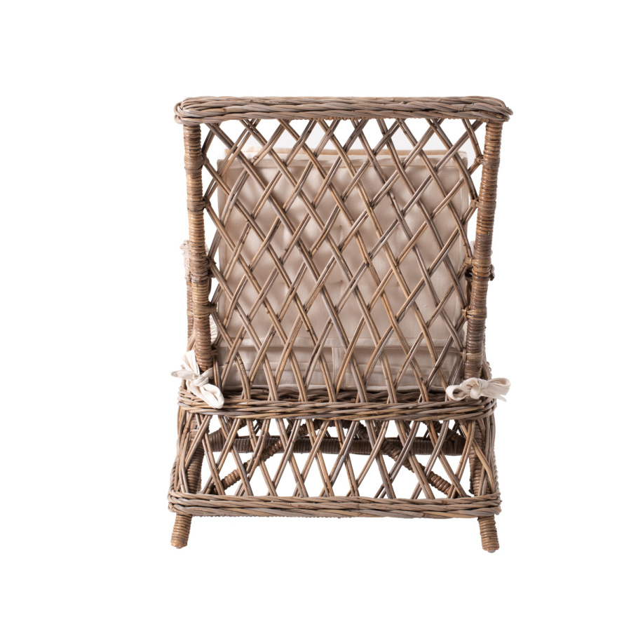 Rattan Sessel mit Kissen