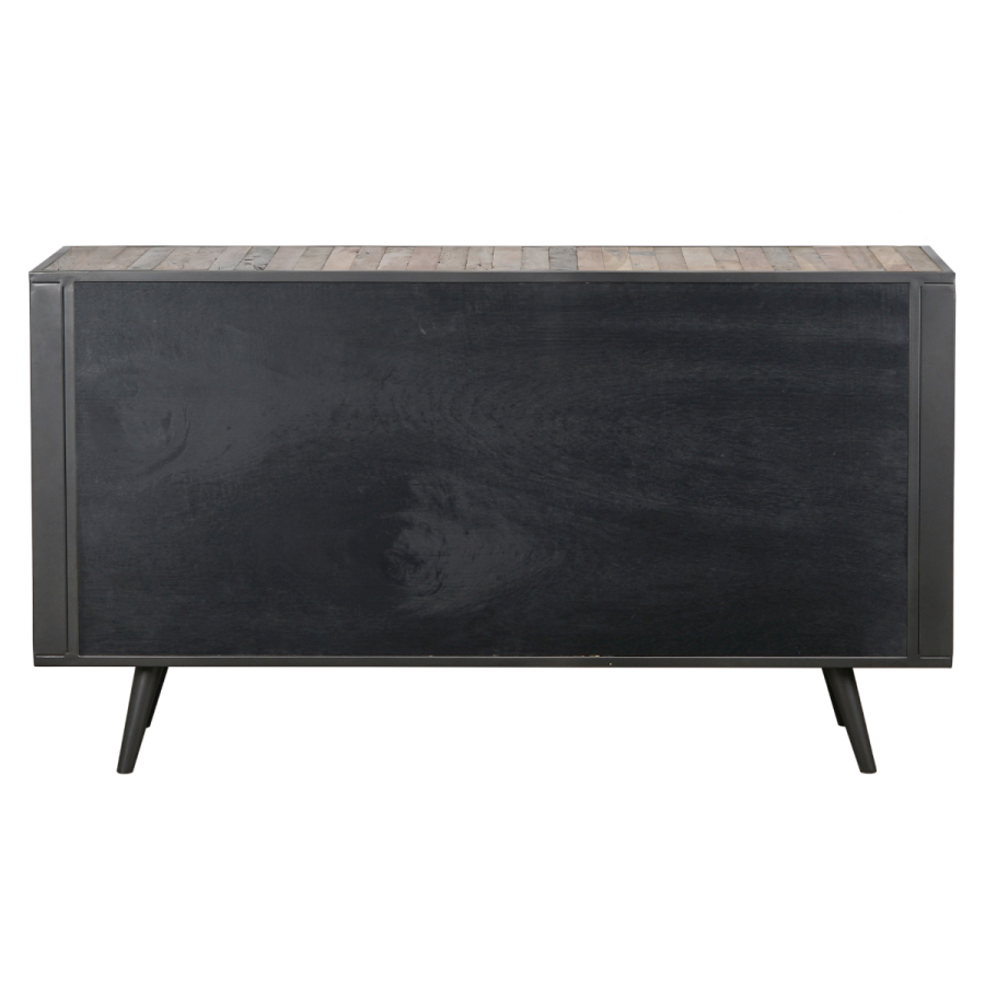 NovaSolo Industrial Sideboard mit Rattan Natur/Schwarz NovaSolo Industrial Sideboard mit Rattan Natur/Schwarz