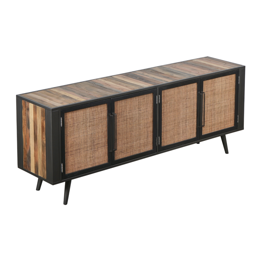 Industrial / Rattan TV Bank Novasolo Nordic 200cm Industrial / Rattan TV Bank Novasolo Nordic 200cm