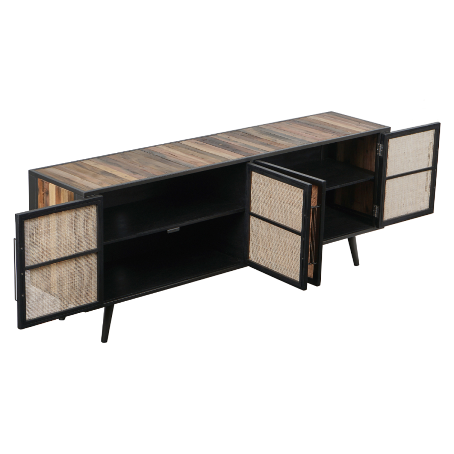 Industrial / Rattan TV Bank Novasolo Nordic 200cm Industrial / Rattan TV Bank Novasolo Nordic 200cm