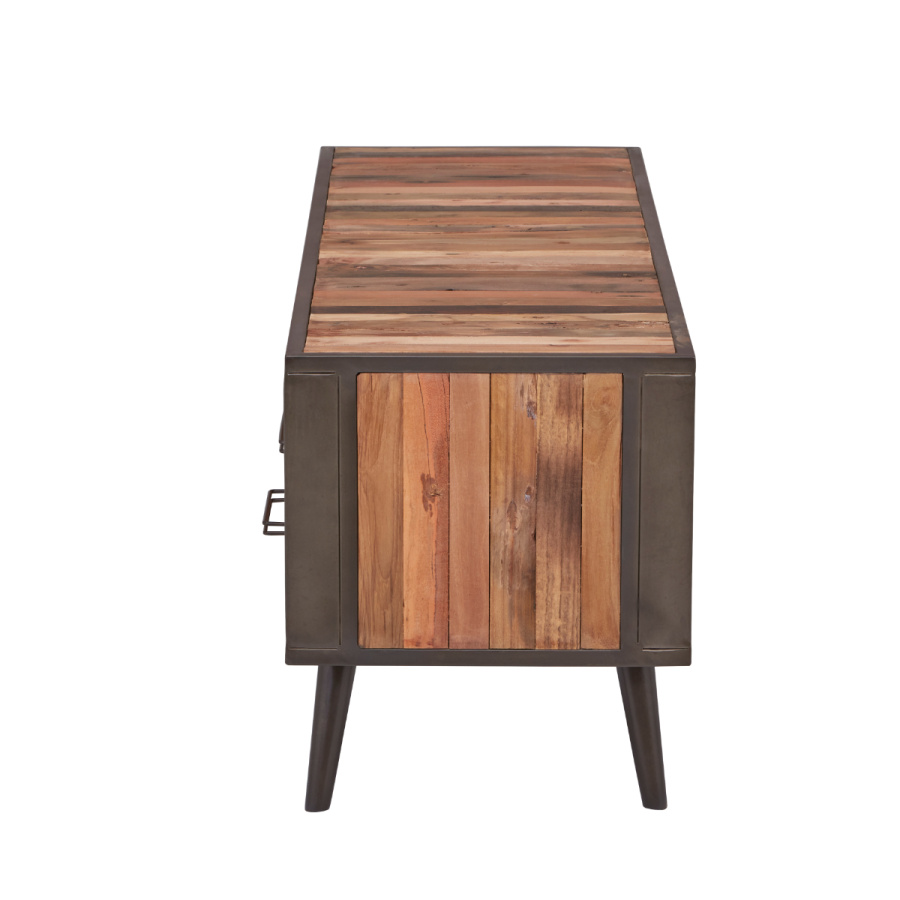 Fernsehschrank im Industrial Stil Holz / Eisen Fernsehschrank im Industrial Stil Holz / Eisen