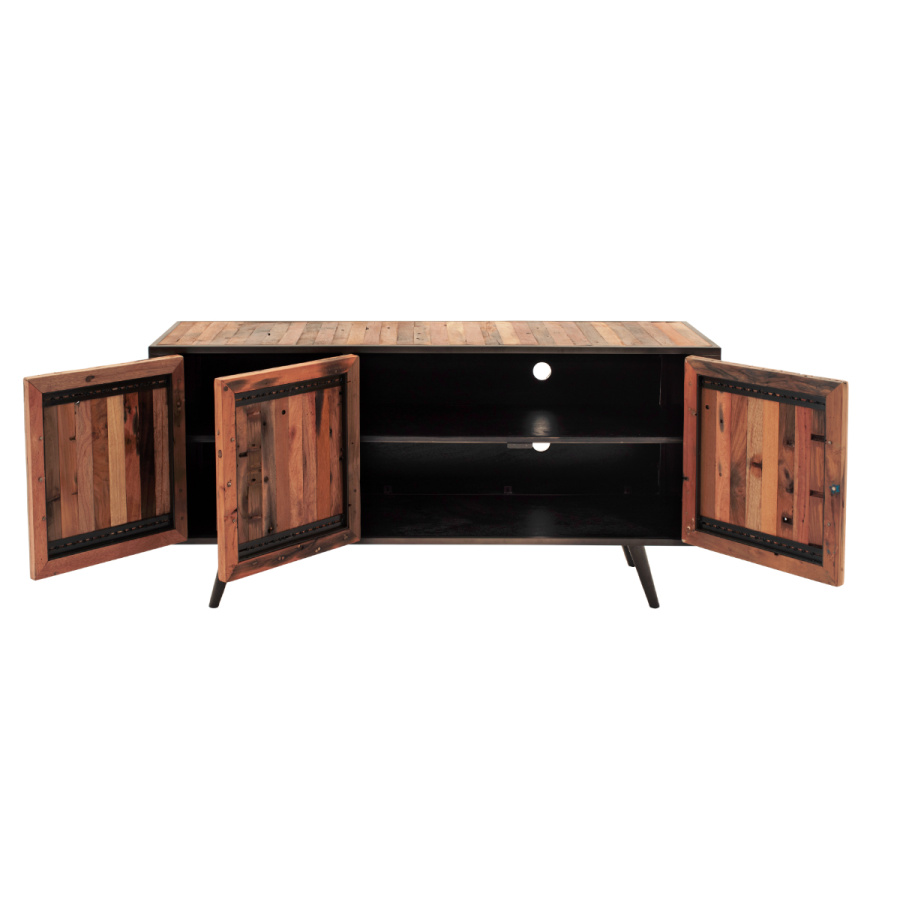 Industrial Fernsehschrank 160cm schwarz / natur Industrial Fernsehschrank 160cm schwarz / natur