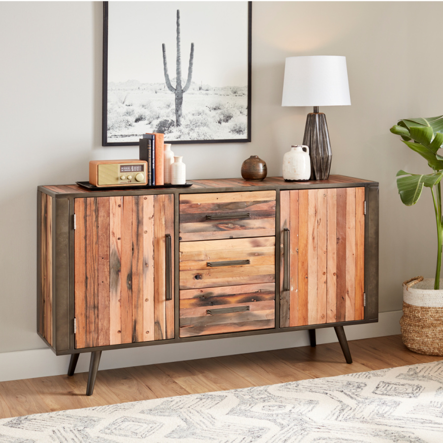 Eisen / Holz Kommode im Industrial Stil Eisen / Holz Kommode im Industrial Stil