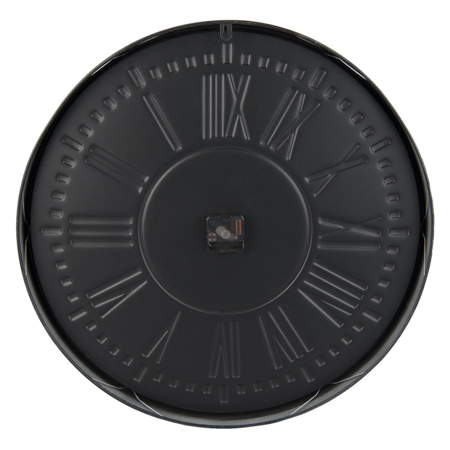 Wanduhr grau, metall Wanduhr grau, metall