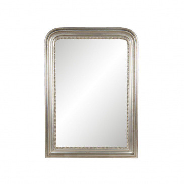 Silberfarbener Vintage Spiegel 106 cm 