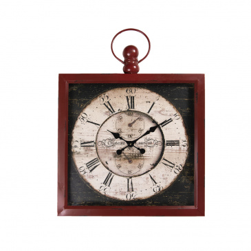 Quadratische Uhr im Vintage Taschenuhr Look 