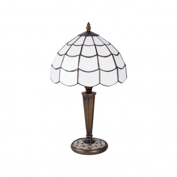 Weisse Tischlampe Tiffany