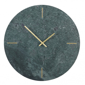 Grüne Marmor Wanduhr DALUCA