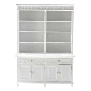 Weiße Landhaus-Hutch